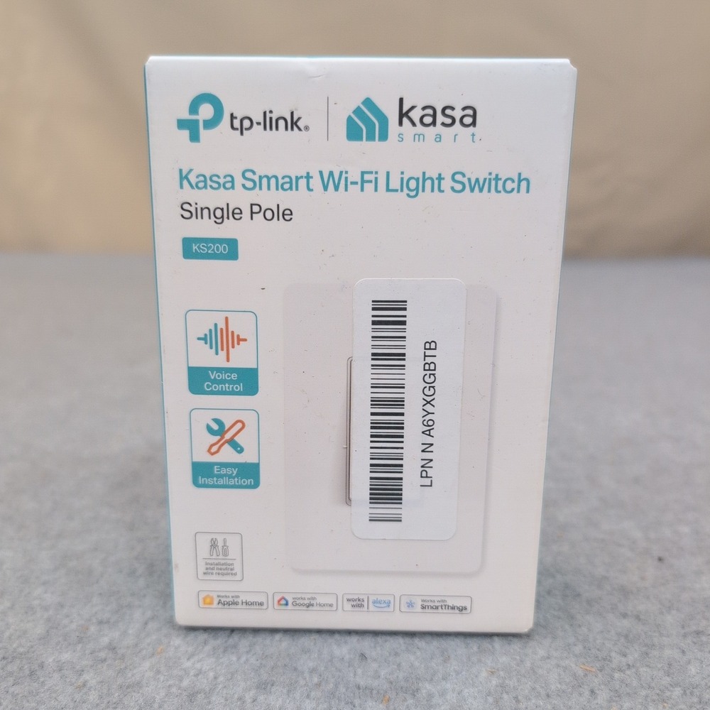 TP-Link Kasa Smart Wi-Fi Light Switch Single Pole Model KS200 White New